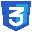 Ícone da linguagem CSS3